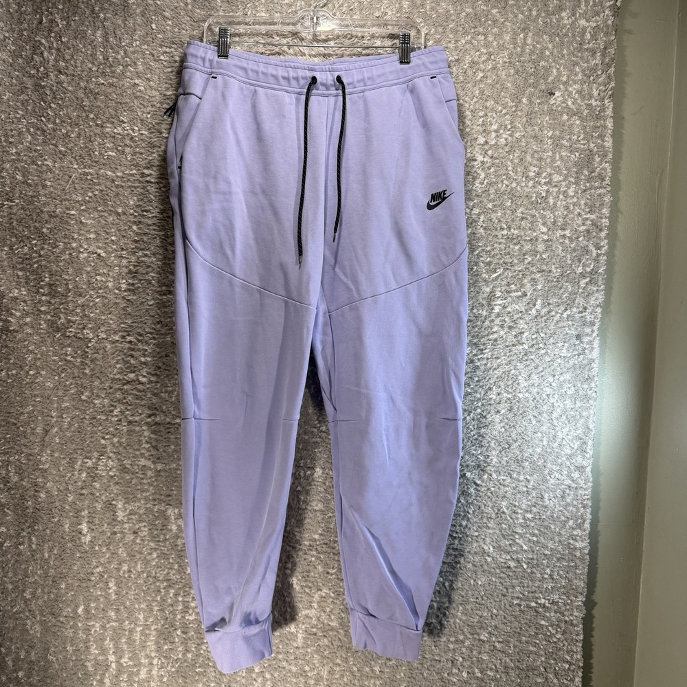 Nike Tech Fleece Joggers Light Thistle CU4495-569 Men's L Loungewear Comfort